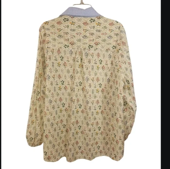 Chicsoul.com Petals and Prints Size 3X Button Front - Picture 3 of 8